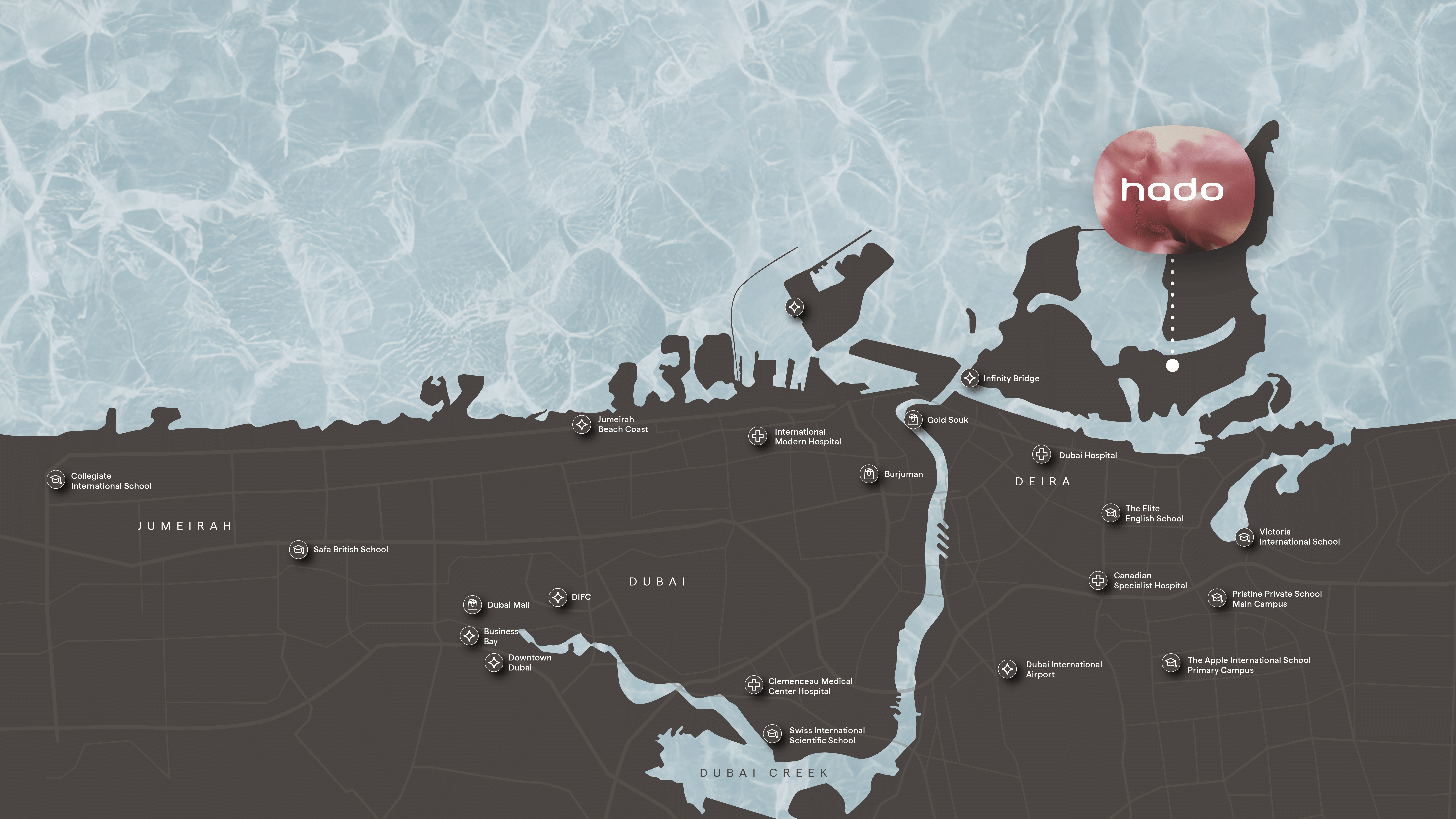 Dubai Islands · Siora masterplan — carte de situation