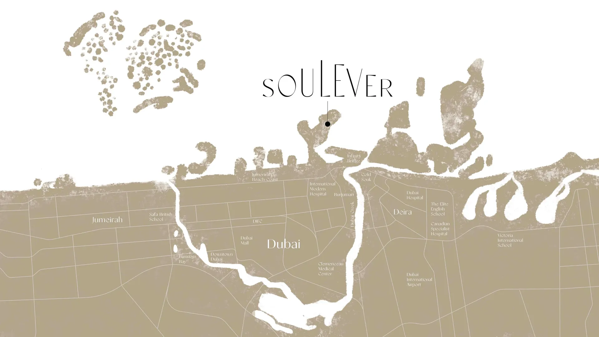 Location map of Soulever by Beyond in Dubai Maritime City